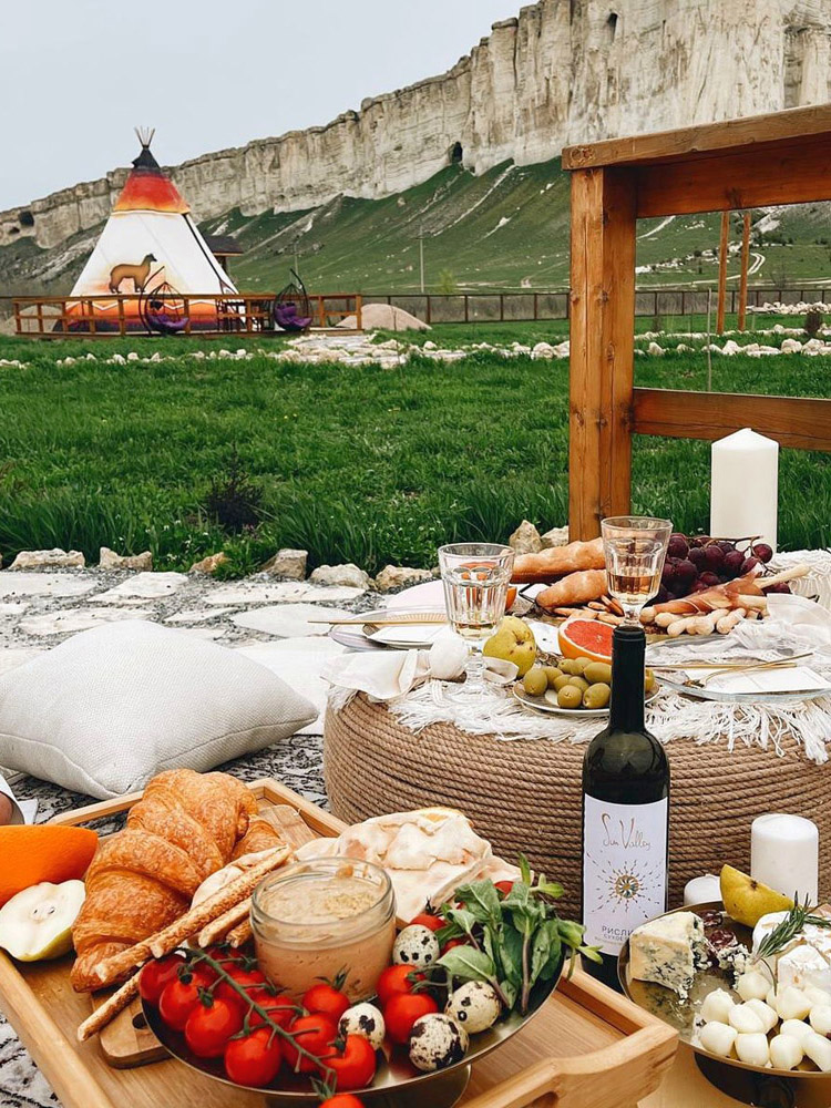 Идеи в Крыму для фотосессии: пикник 